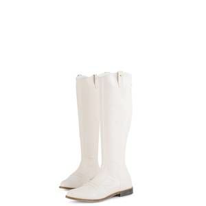 NEW MELYANN mase boots in ivory leather